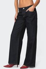 Raelynn Washed Low Rise Jeans