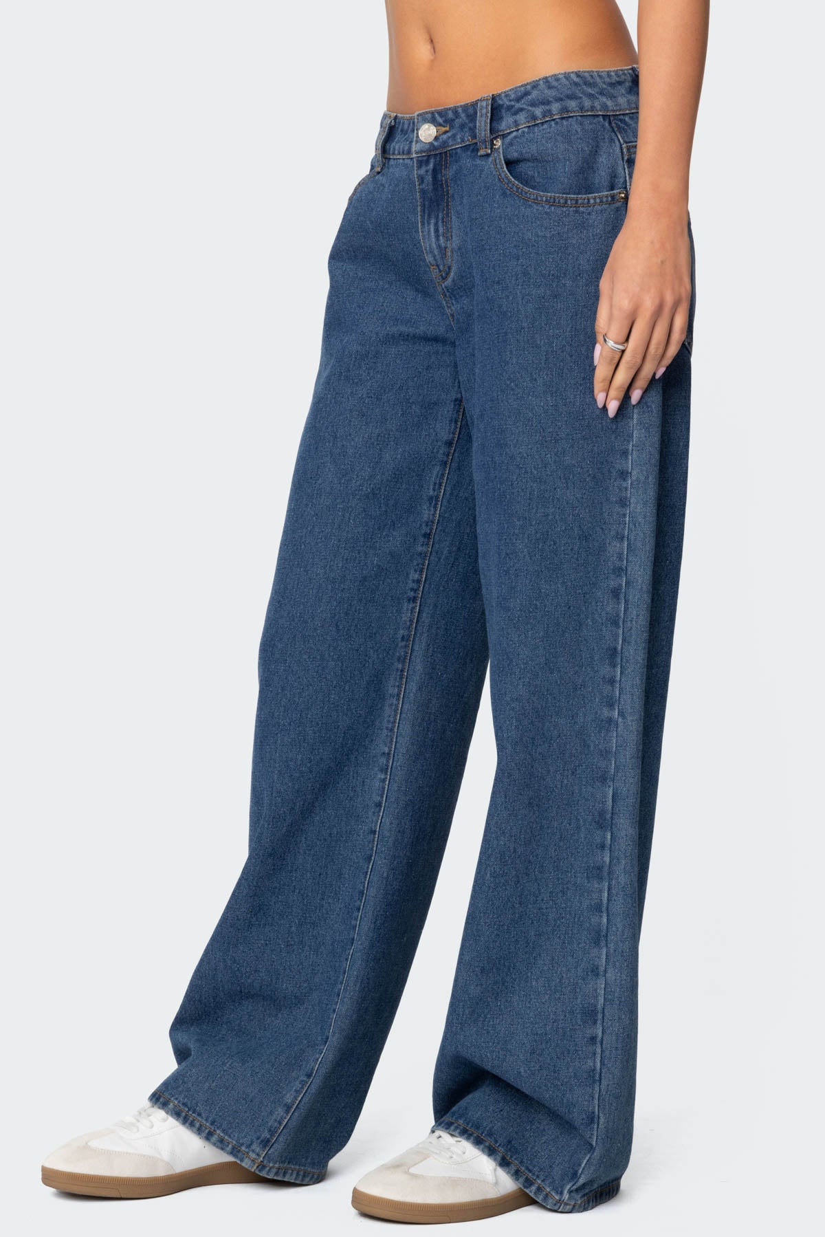 Raelynn Washed Low Rise Jeans