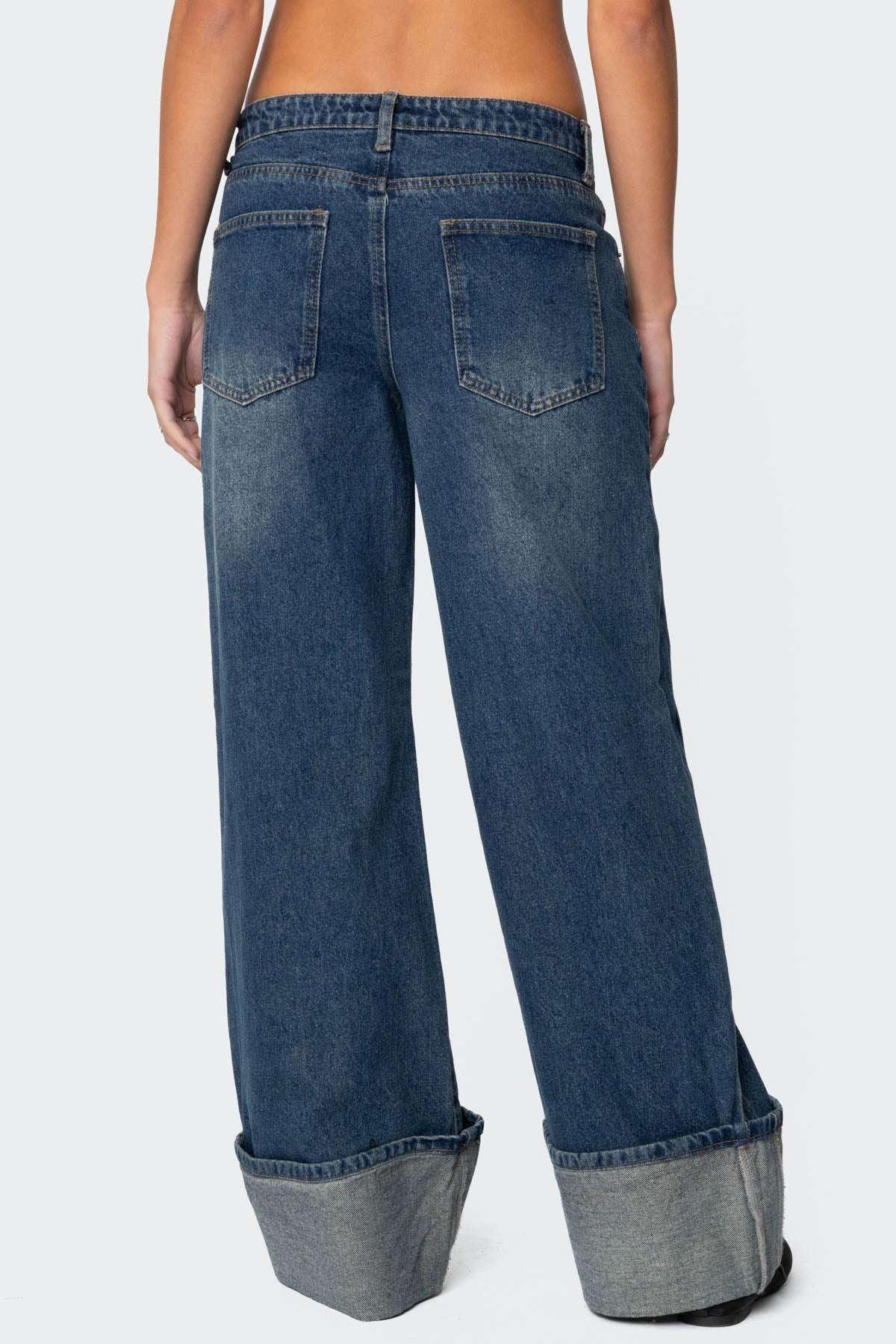 Vesper Cuffed Low Rise Jeans