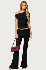 Halli Foldover Mini Skirt Trousers