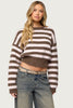 Penelope Fuzzy Striped Sweater