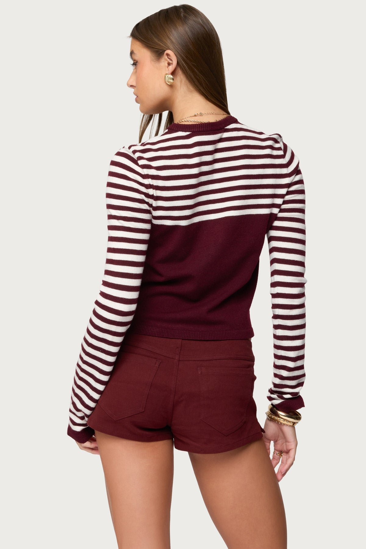 Goni Striped Knit Cardigan