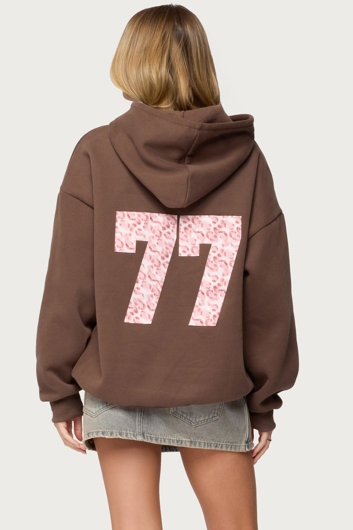 Leopard 77 Oversized Hoodie