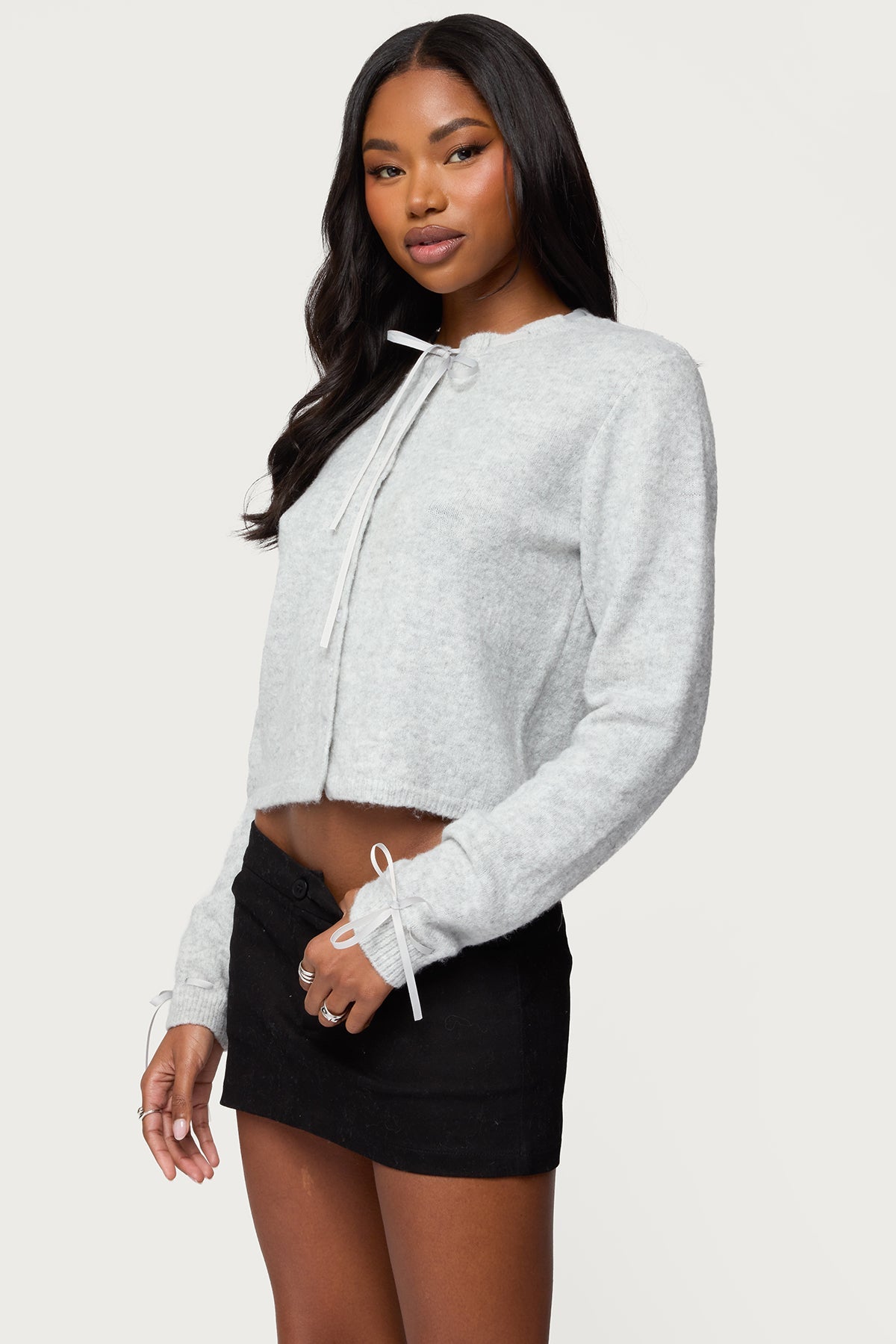 Vickie Ribbon Knit Cardigan