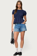 Maricella Gathered Tiered Top