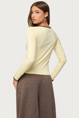 Zander Contrast Long Sleeve T Shirt