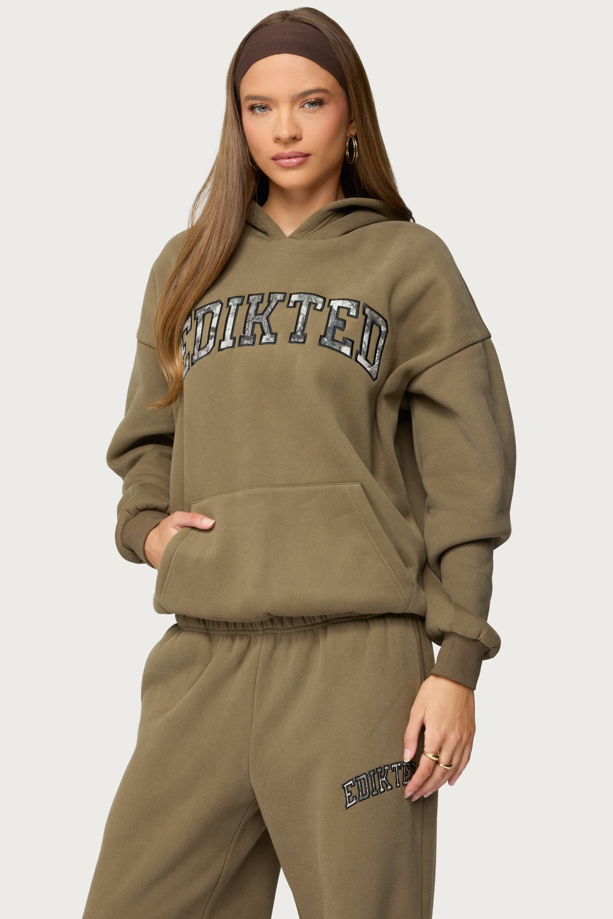 Camo Crush Edikted Oversized Hoodie