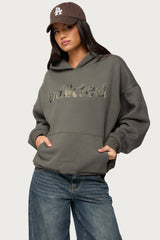 Camo Cutie Edikted Oversized Hoodie
