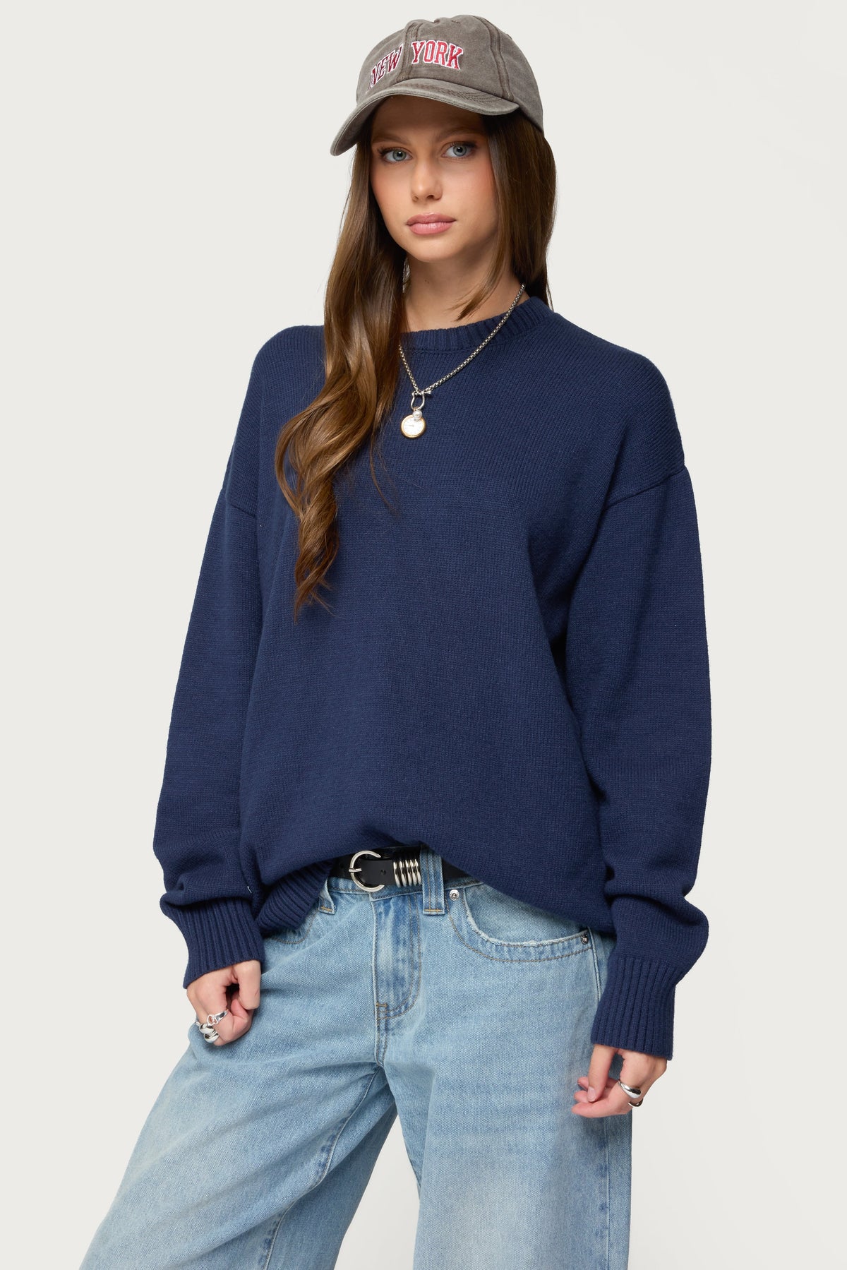 Priscila Oversized Crewneck Sweater