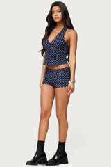 Twyla Polka Dot Halter Top