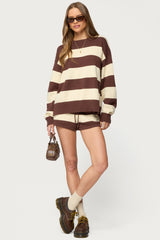 Riley Striped Knit Shorts