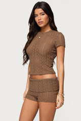 Rye Sheer Textured T Shirt