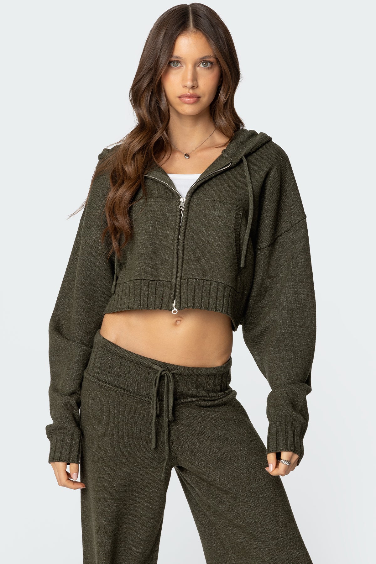 Russell Knit Hooded Cardigan