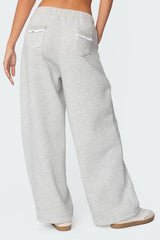 Ashtin Ruffle Trim Sweatpants