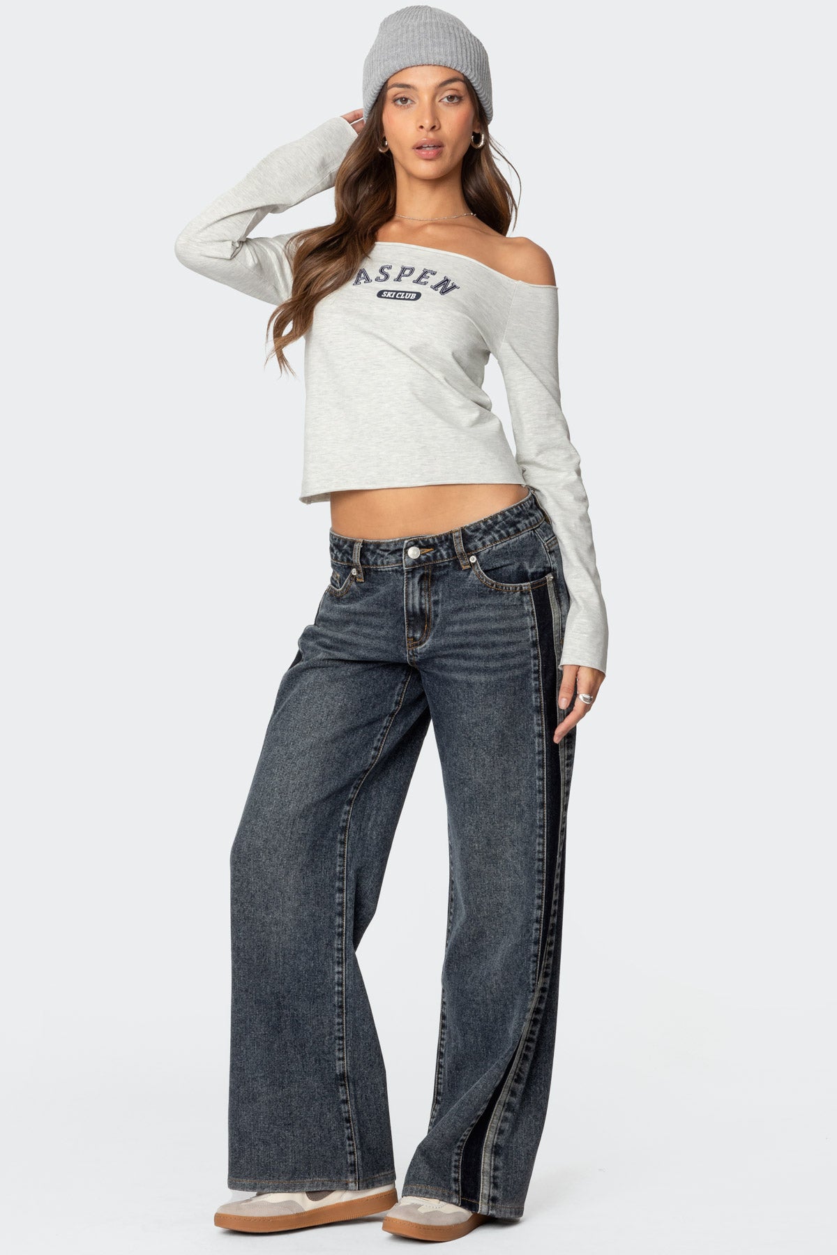 Aspen Ski Club Off Shoulder Top