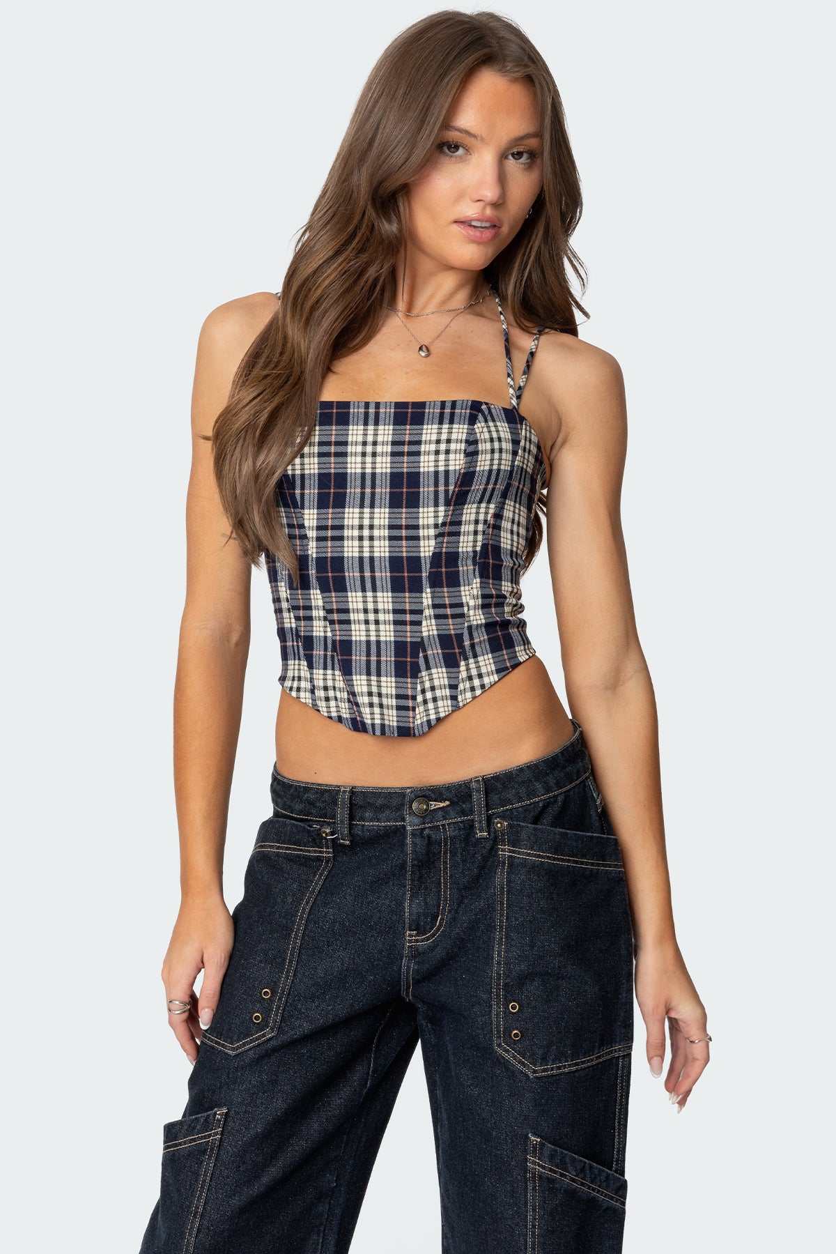 Leon Plaid Corset