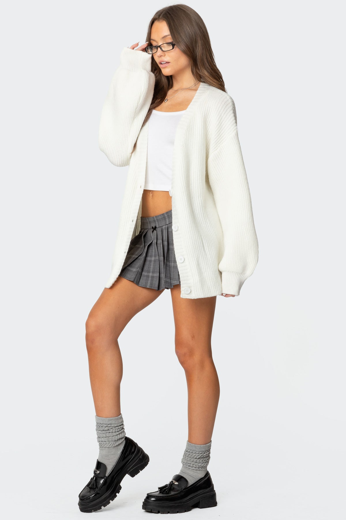 Mathilde Oversized V Neck Cardigan