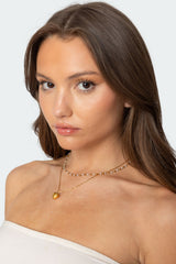 Heart & Pearl Layered Necklace