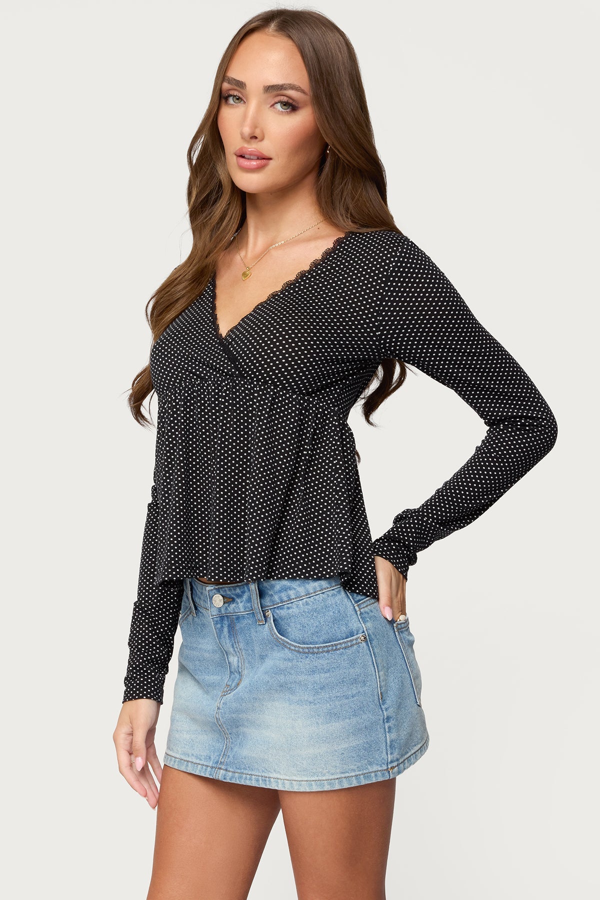 Kenzie Long Sleeve Babydoll Top