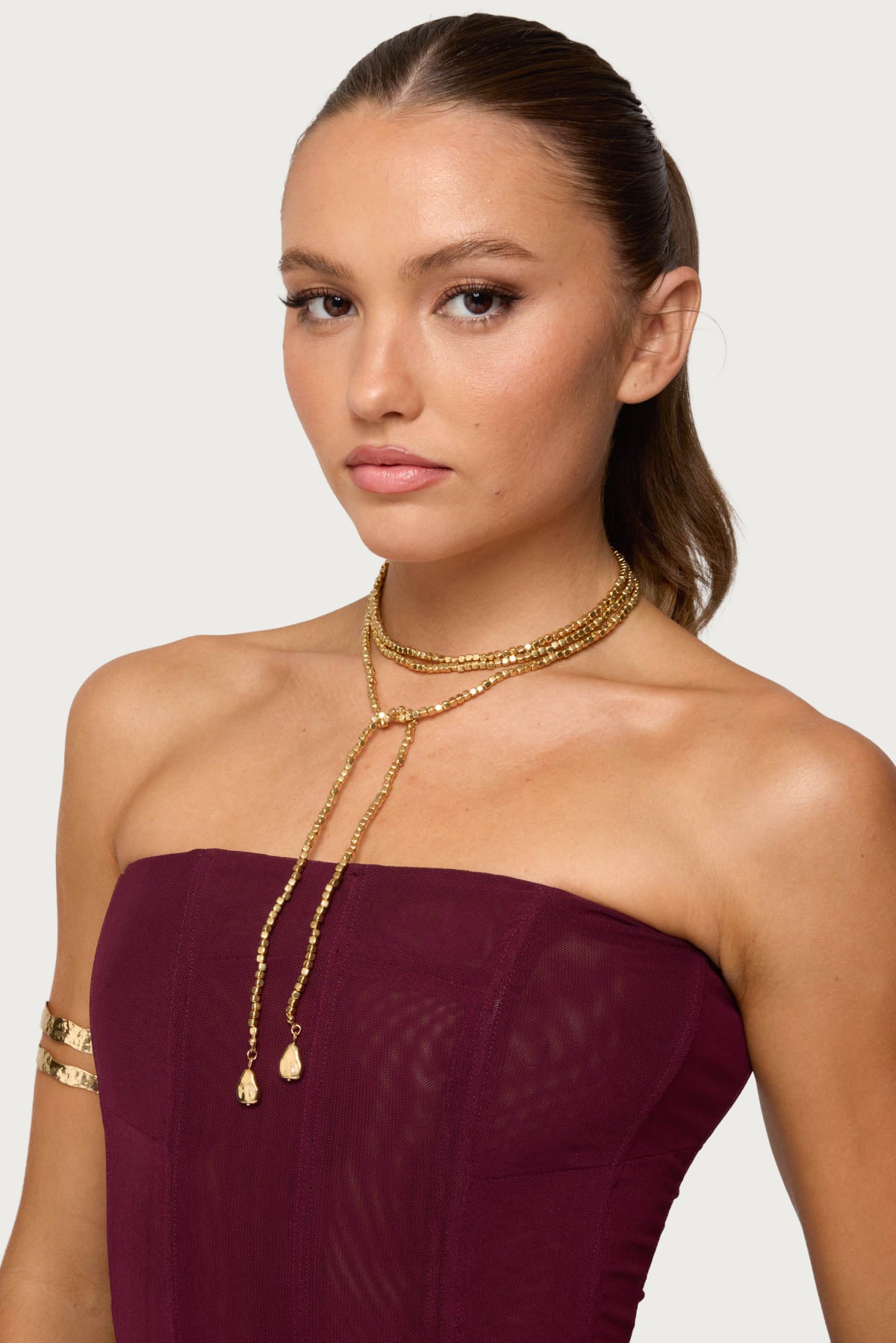 Wrap Around Beaded Necklace