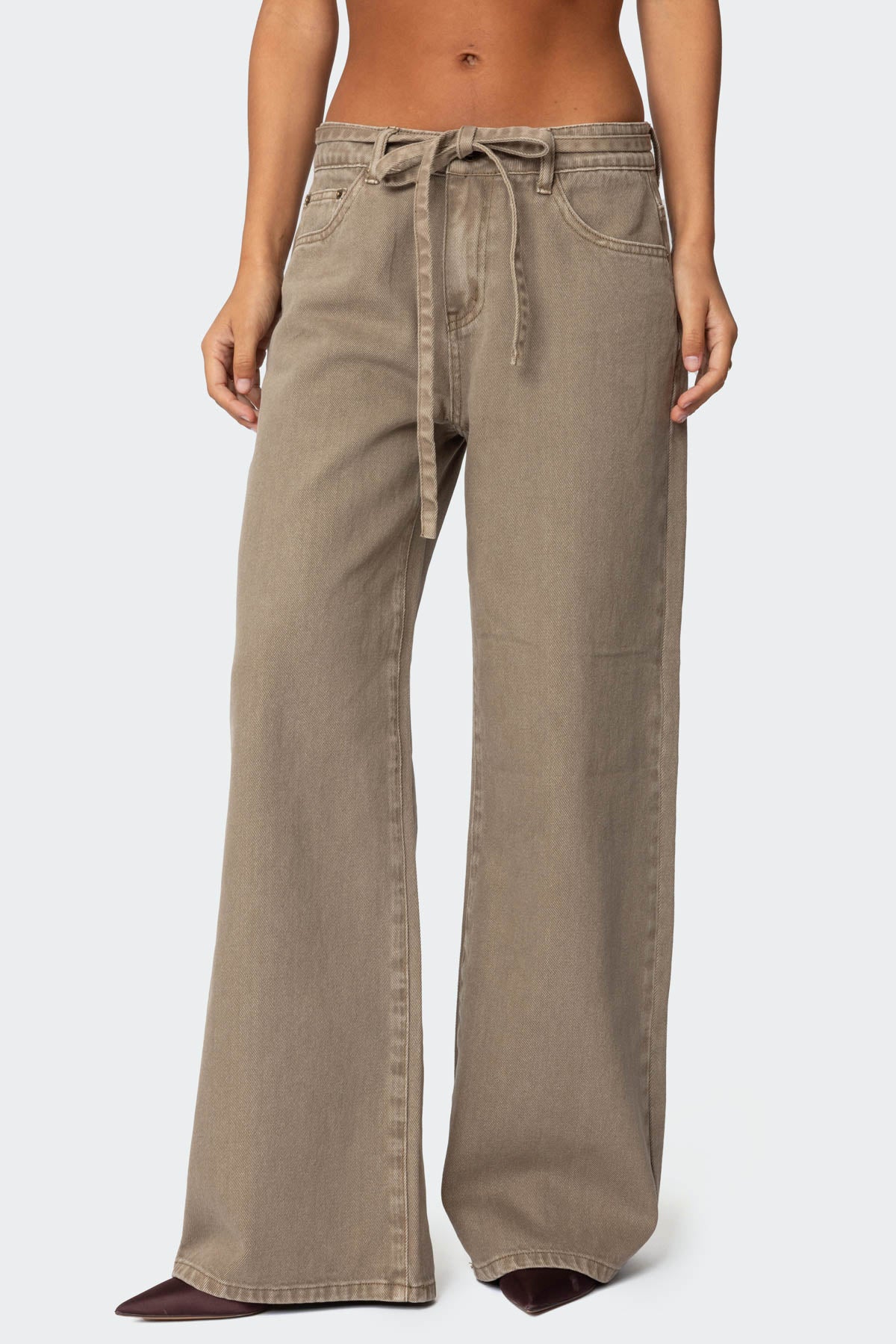 Hudson Oversized Tie Belt Jeans