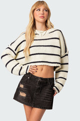 Sister Striped Cropped Sweater