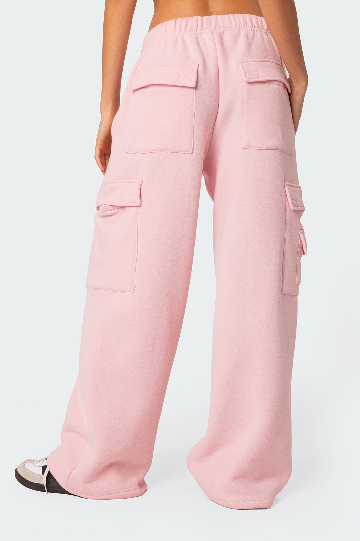 Wide Leg Cargo Sweatpants