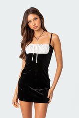 Cristy Velvet Mini Dress