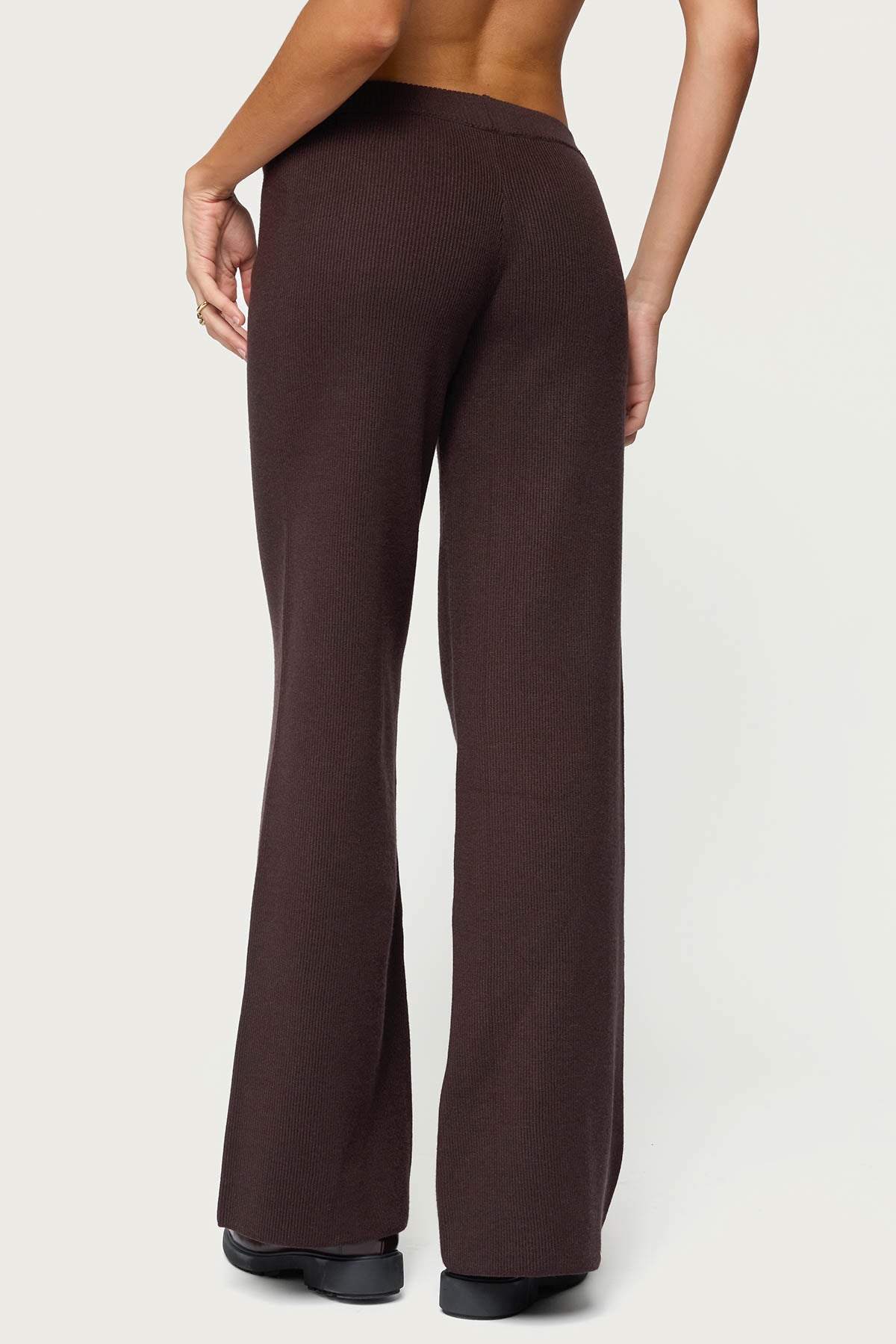 Lorie Wide Leg Knit Trousers