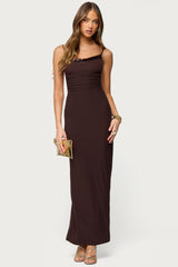 Shanna Backless Mesh Maxi Dress