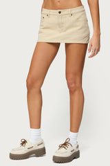 Camelia Denim Mini Skort