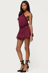 Aida Backless Bubble Mini Dress