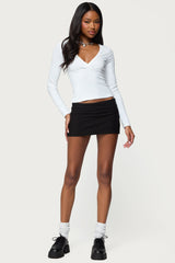 Doron V Neck Long Sleeve Top