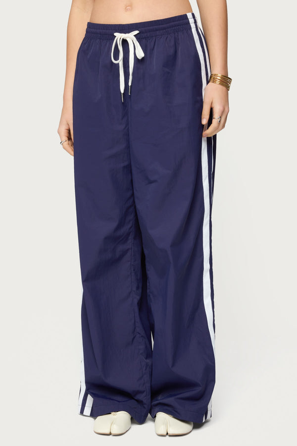 Kieran Stripey Nylon Track Pants