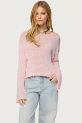 Drop Shoulder Light Knit Sweater