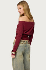 Dorona Lacey Off Shoulder Top