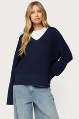 Bluebell Oversized Waffle Knit Sweater