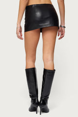 Viki Faux Leather Mini Skort