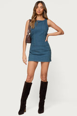 Zurey Stretchy Denim Romper