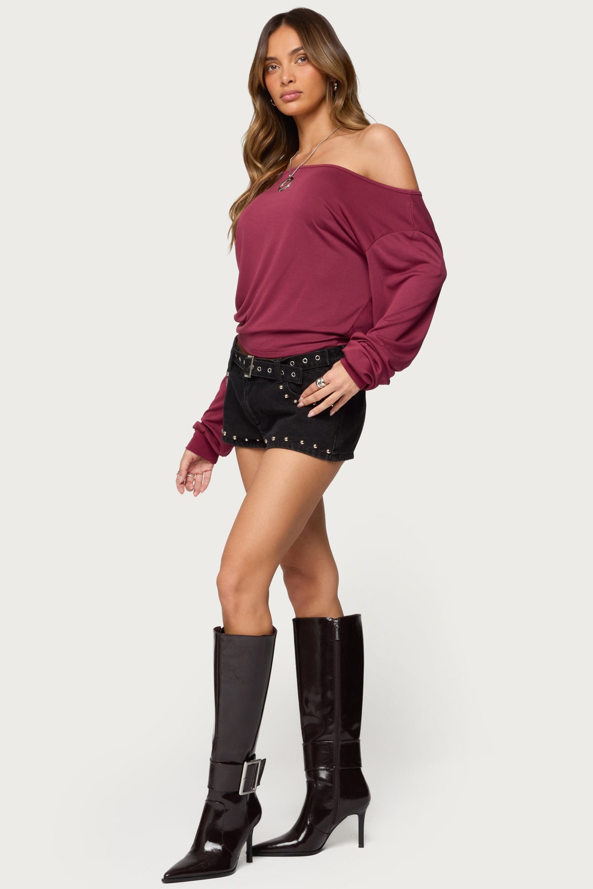 Nannie Off Shoulder Oversized Top