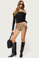 Mazi Foldover Gathered Ring Top