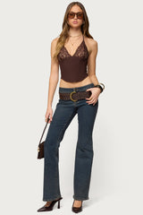 Ghita Lacey Halter Corset