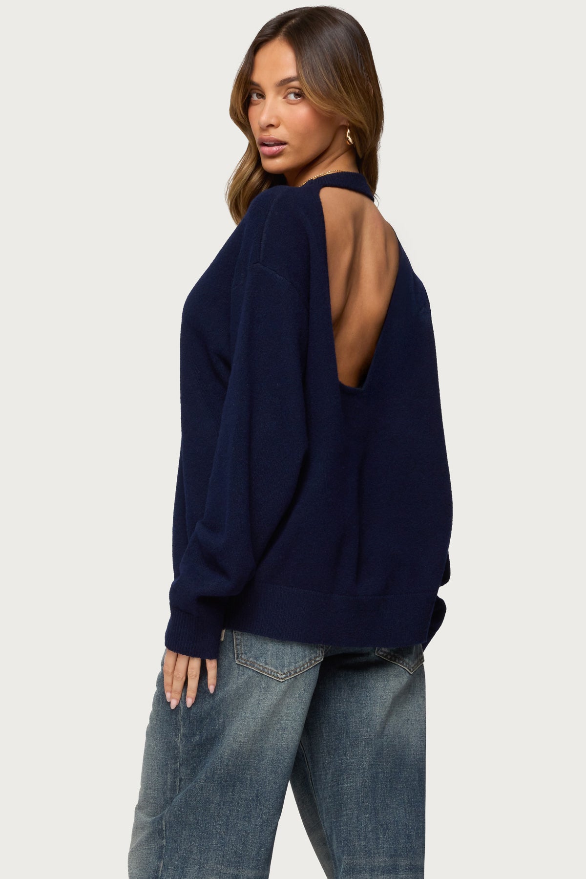 Ximenia Cutout Back Sweater