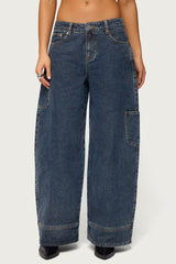 Nea Pocket Low Rise Baggy Jeans