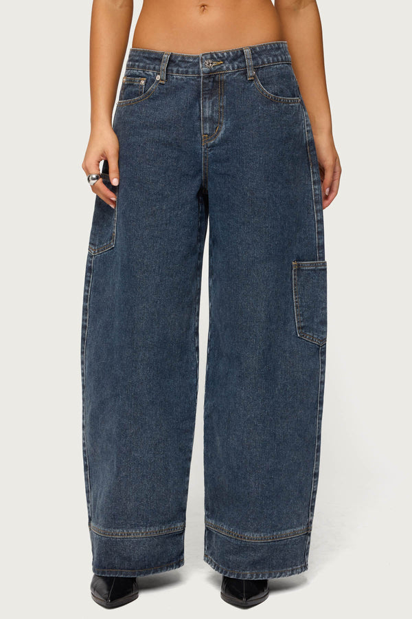 Nea Pocket Low Rise Baggy Jeans