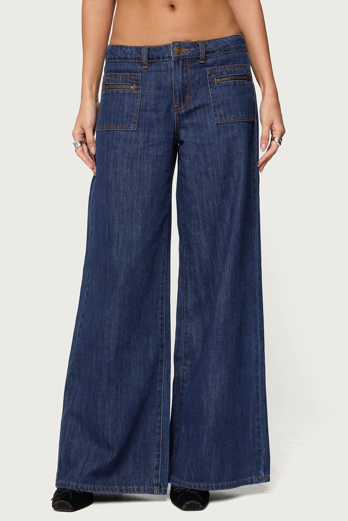 Jimena Low Rise Wide Leg Jeans