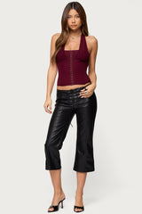 Rosalina Mesh Halter Corset