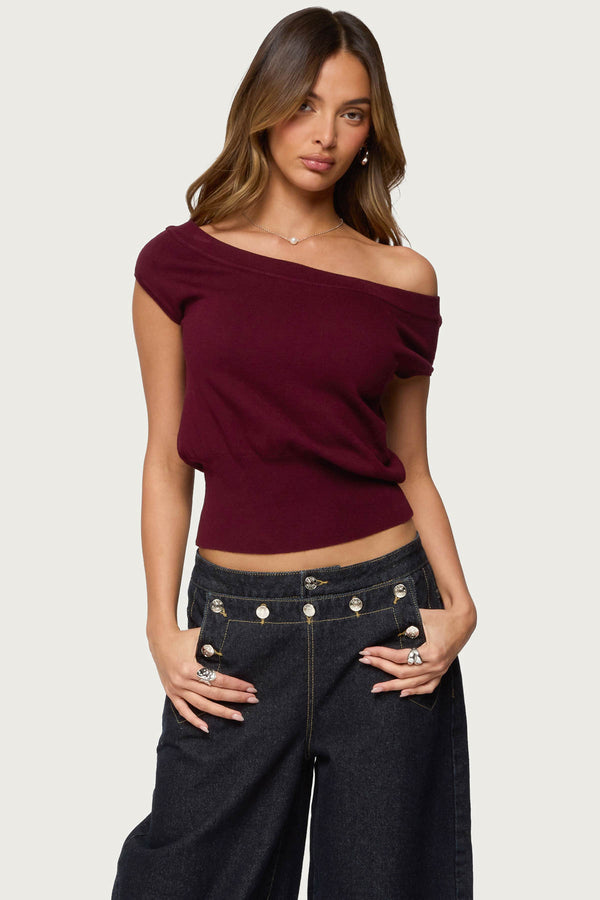 Michaela Off Shoulder Knit Top