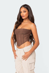 Evangeline Sheer Mesh Corset