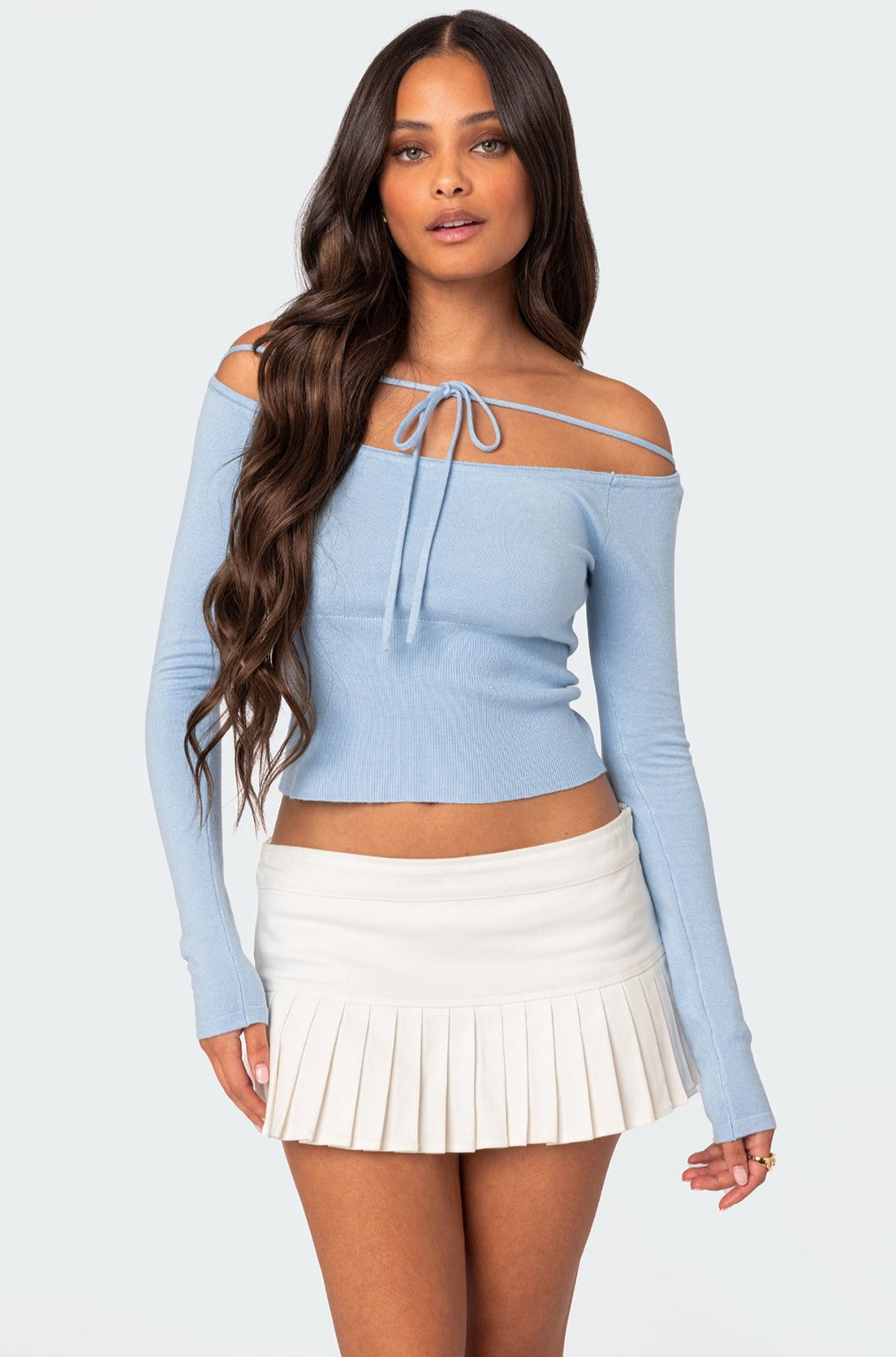 Jane Tie Front Knit Top